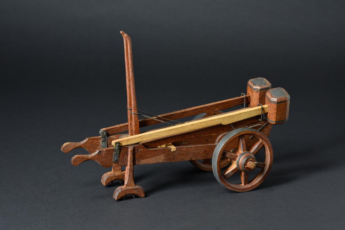 abbildung eines holzmodells eines Pflugs