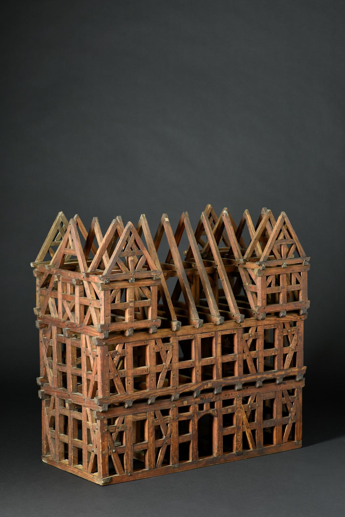 abbildung eines modells eines fachwerkhauses